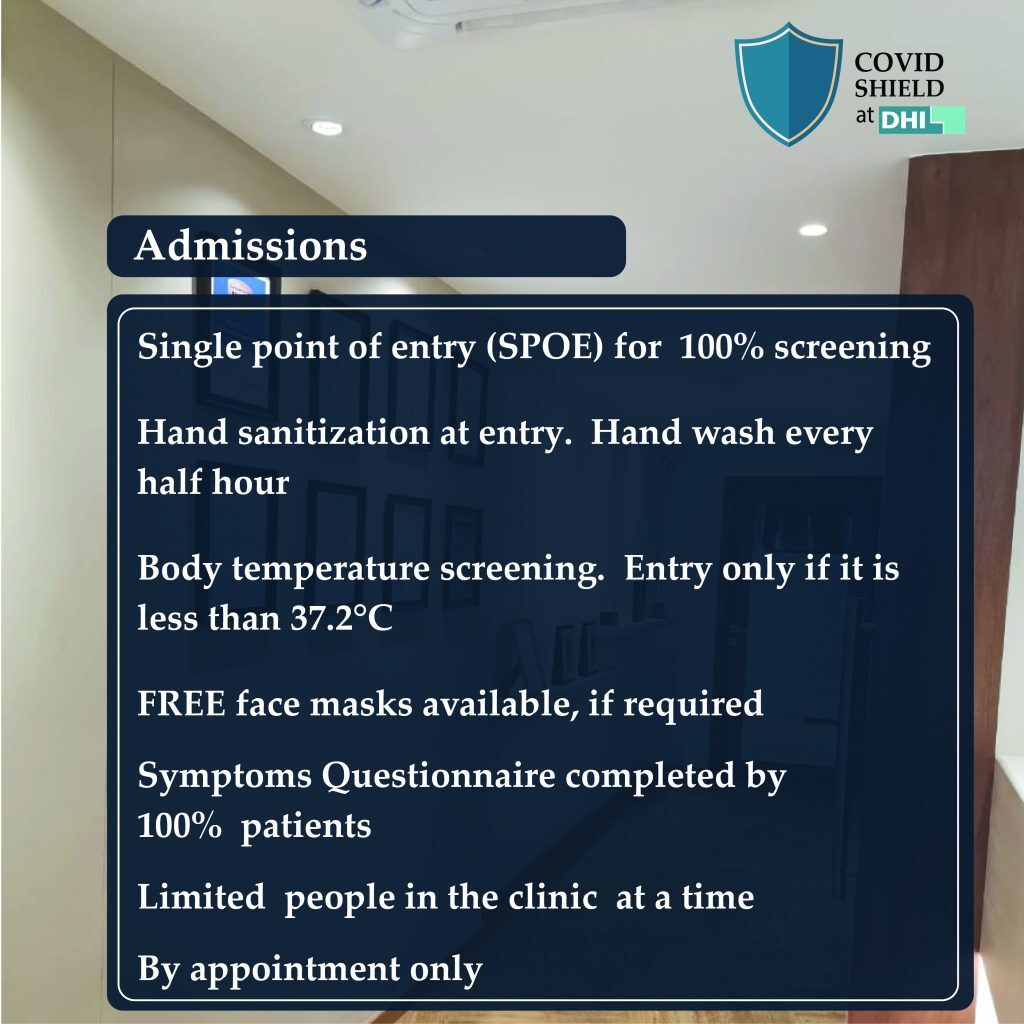 Admission Process of DHI