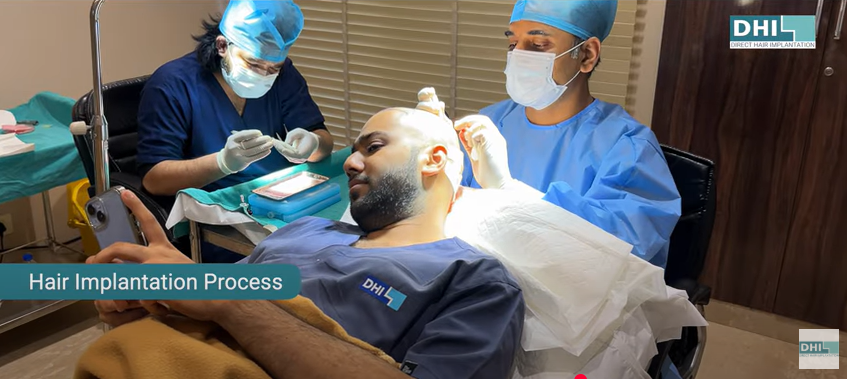 DHI Hair Transplantation Procedure