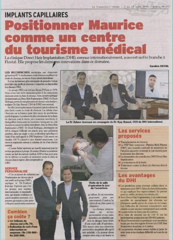 DHI Medical Group opens its 61st clinic in Mauritius