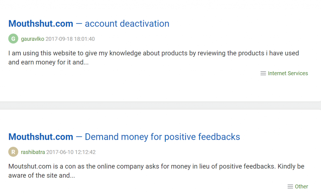 Beware of Fake Review Sites